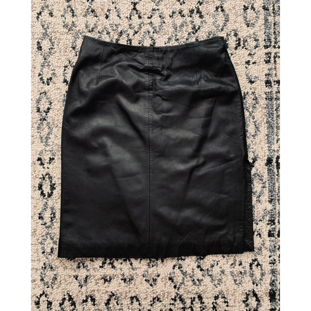 Vintage Andrew Marc leather skirt size 6
